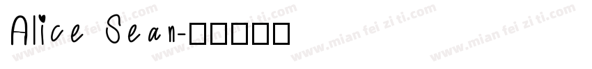 Alice Sean字体转换